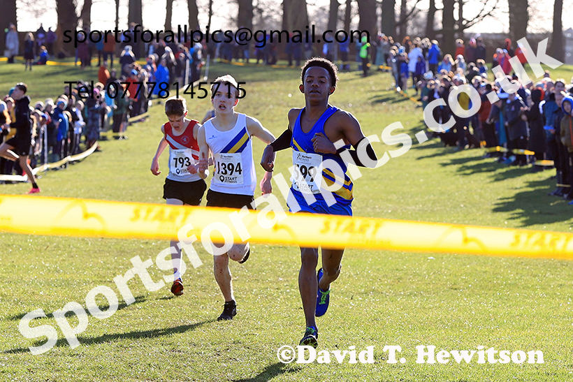Boys under-15s 2025 Northern Cross Country Champs, Tatton Park, Knutsford, Cheshire. Photo: David T. Hewitson/Sports for All Pics